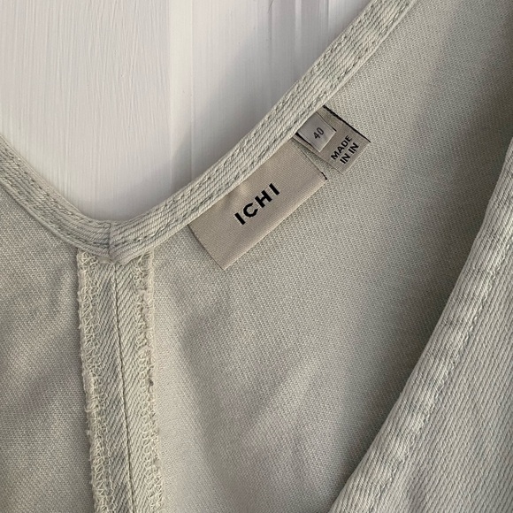 ICHI Light-Wash Denim Vest - Picture 3 of 4